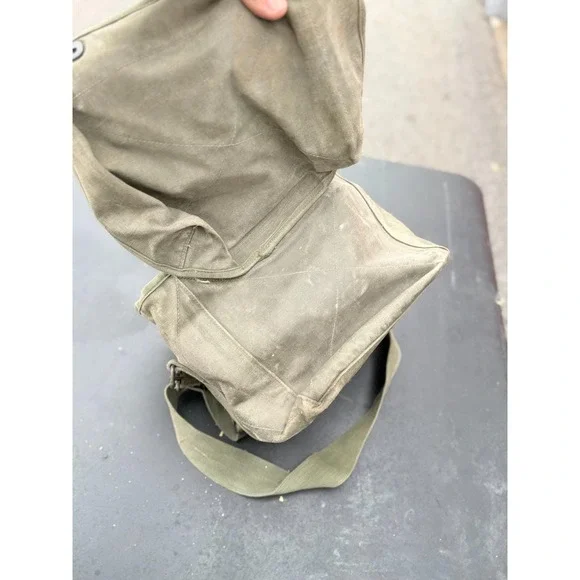 Vintage US Army Canvas Field Bag C-189 XGR Military Utility Satchel - Picture 5 of 6